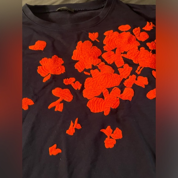 J. Crew Floral embroidered crew neck sweatshirt - Picture 10 of 16